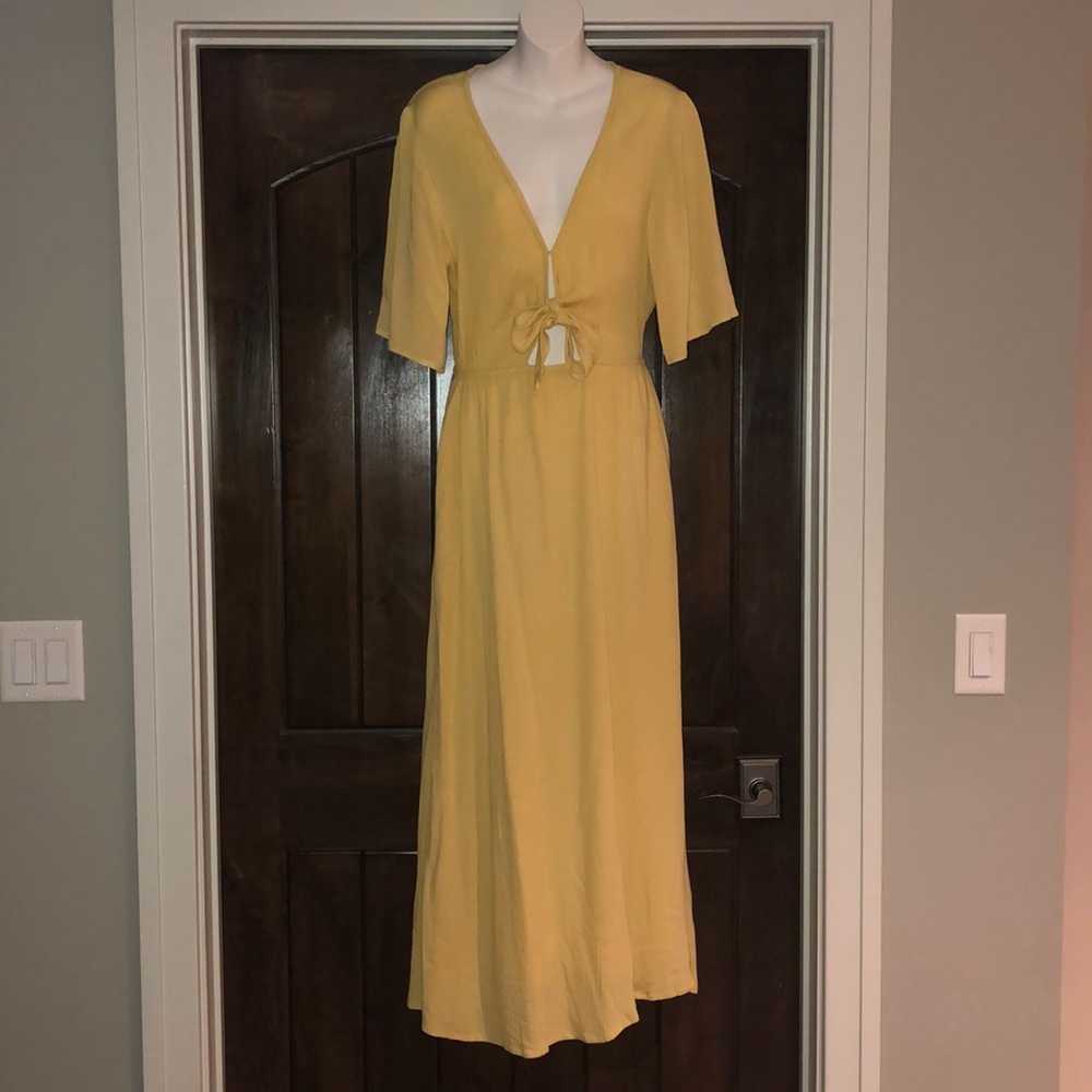 Yellow Flowy Maxi Dress